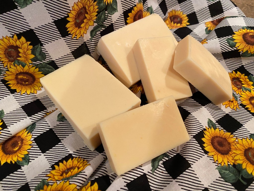 picture of goats milk soap with local honey