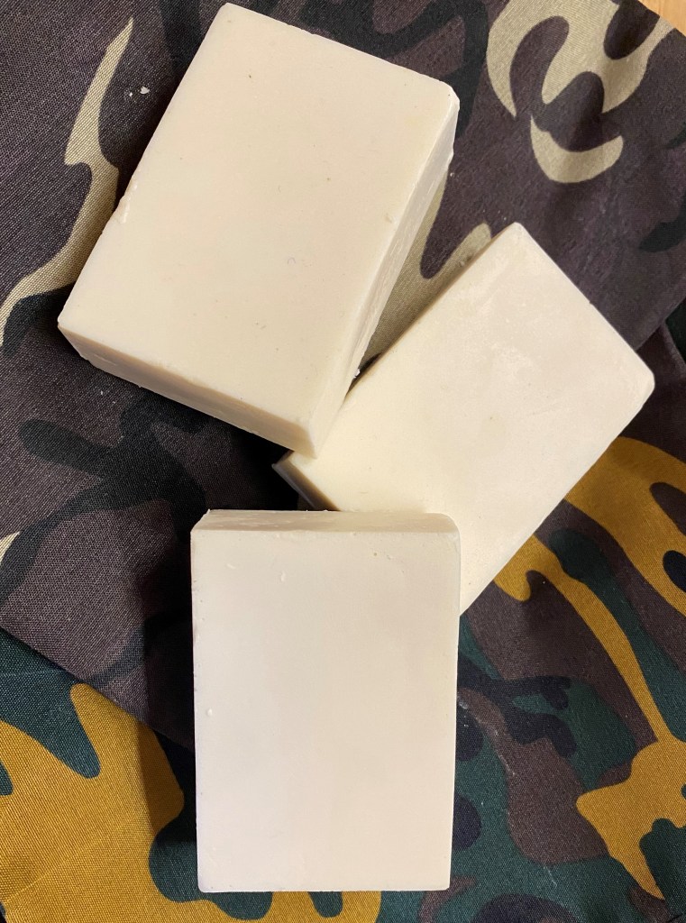 picture of goats milk soap that is made for hunters